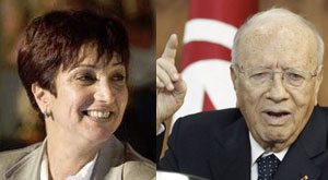 Samia Abbou et Béji Caïd Essebsi