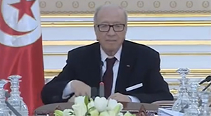 Beji Caid Essebsi au Palais de Carthage