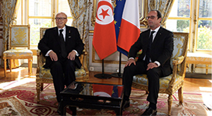 Caid Essebsi reçu par François Hollande