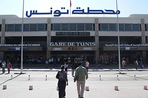 Gare de Tunis à la Place Barcelone