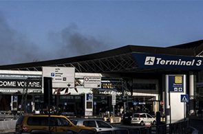 Incendie à l'aéroport de Rome