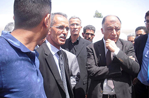 Neji Djelloul en visite à Kasserine