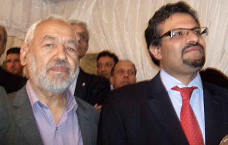 Rached Ghannouchi et Rafik Abdessalem 