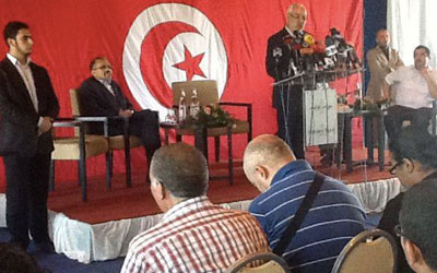 Conférence de presse Rached Ghannouchi