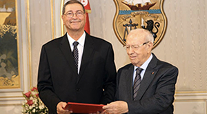 Habib Essid et Caid Essebsi Carthage