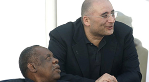 Tarek Bouchamaoui et Issa Hayatou