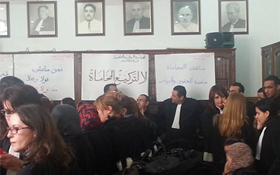 Greve des avocats a Sfax