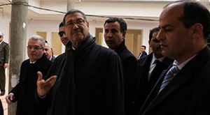 Habib Essid en visite de travail à Tataouine.