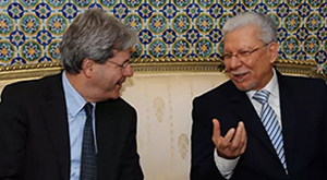 Paolo Gentiloni et Taieb Baccouche