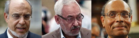 Jebali Ghannouchi Marzouki 