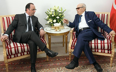 Béji Caid Essebsi et François Hollande.