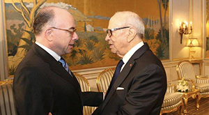 Beji Caid Essebsi recoit Jean Cazeneuve