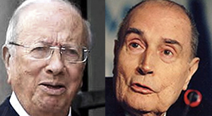 Caid Essebsi et Francois Mitterrand