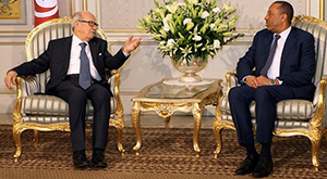 Caid Essebsi et Abdullah Al Thani