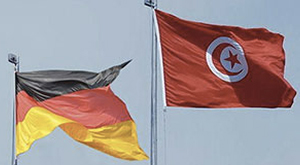 Drapeaux Allemagne Tunisie