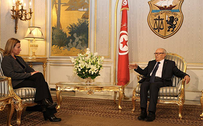 Federica Mogherini et Beji Caid Essebsi 2