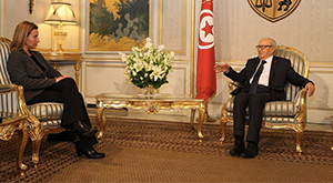 Federica Mogherini et Beji Caid Essebsi