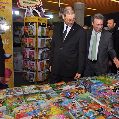 Habib Essid à la foire du livre