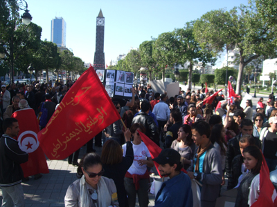 Marche pacifique contre la violence.