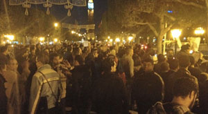 Manifestation de solidarité avec les habitants de Siliana au centre-ville de Tunis