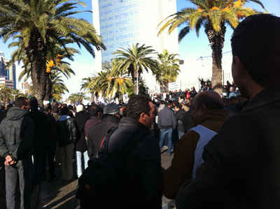 La Ligue manifeste à Tunis.