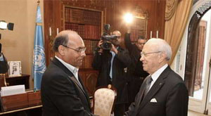 Moncef Marzouki et Béji Caïd Essebsi