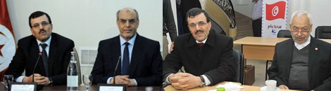 Ali Larayedh-Hamadi Jebali-Rached Ghannouchi