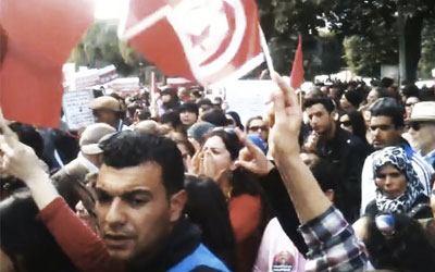 Marche pour les droits des femmes en Tunisie 