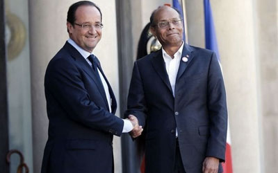 Moncef Marzouki François Hollande