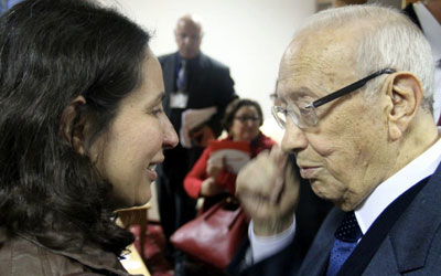 Olfa Youssef et Béji Caid Essebsi