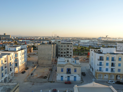 Quartier italien de la Petite Sicile à la Goulette.