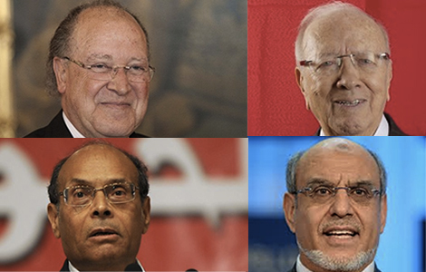 Ben-Jaafar-Caid-Essebsi-Marzouki-Jebali