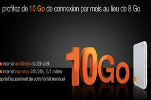 Orange Tunisie augmente à 10Go le volume de connexion de son forfait Flybox sans changement de prix