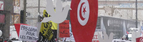 tunisiens au canada manifestation