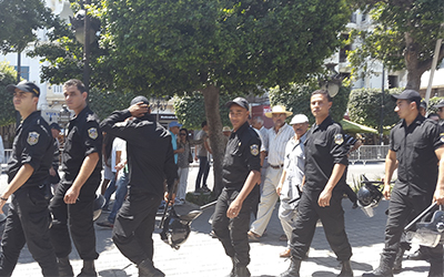 Policiers-avenue-Bourguiba