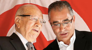 Béji Caïd Essebsi et Mohsen Marzouk