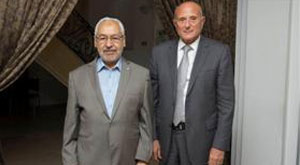 Néjib Chebbi et Rached Ghannouchi