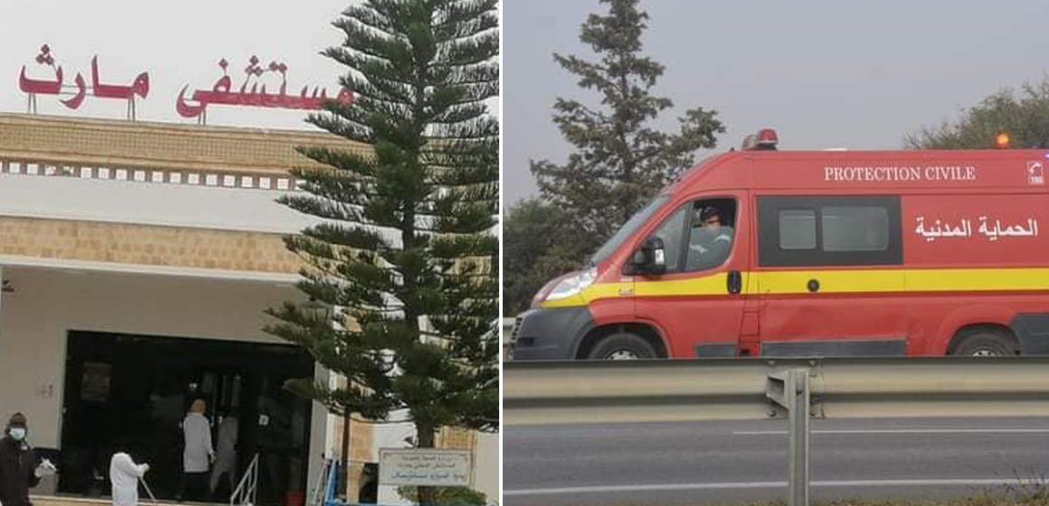 Gabès : Une collision entre un bus et une voiture, à Mareth, fait un mort et 3 blessés