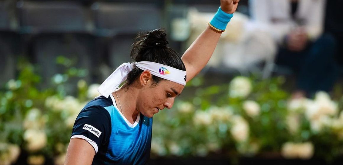 Tennis : Ons Jabeur se qualifie pour les 8e de finale du tournoi de Rome