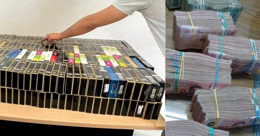 Tunisie : De l’argent de source inconnue et des marchandises de contrebande d’une valeur de 460.000 DT, saisis par la douane