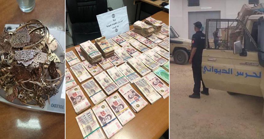 Tunisie : Des bijoux en or, de l’argent de source inconnue et des marchandises de contrebande saisis par la douane (Photos)