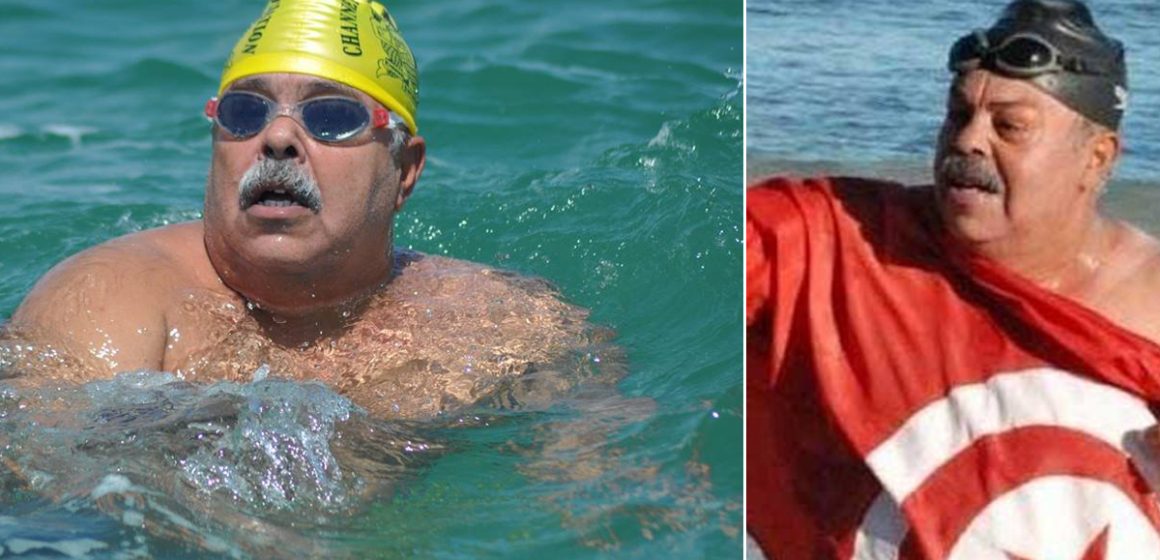 Nouveau record pour le Tunisien Nejib Belhedi : 155 Km de nage libre non-stop de Pantelleria à Hammamet (Vidéo)