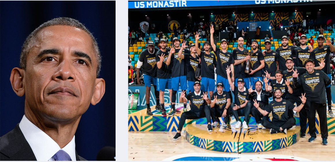 Tunisie : Barack Obama félicite l’Union sportive monastirienne de Basketball pour avoir remporté la BAL