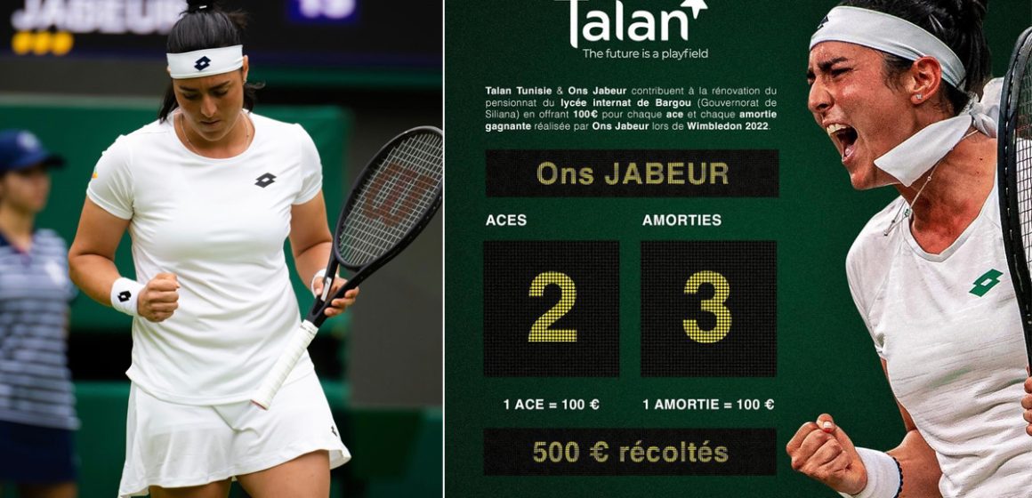 Wimbledon : Ons Jabeur et Talan Tunisie ensemble pour rénover l’internat du lycée de Bargou à Siliana