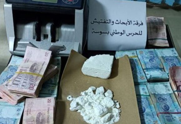Trafic de cocaïne : Deux dealers, dont un Tunisien résident à l’étranger, arrêtés à Sousse