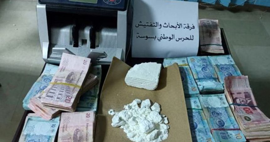 Trafic de cocaïne : Deux dealers, dont un Tunisien résident à l’étranger, arrêtés à Sousse