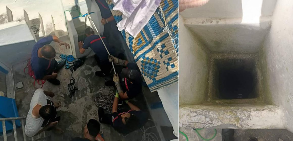 Tunisie : Sauvetage d’une femme tombée dans un puits à Hammamet (Photos)
