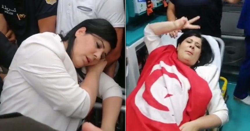 Tunis : Le PDL empêché de manifester devant le siège de l’Isie, Moussi prise d’un malaise et transportée à l’hôpital (Vidéos)