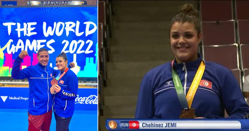 Jeux mondiaux 2022- Karaté : La Tunisienne Chahinez Jemi décroche la médaille de bronze (Photos)
