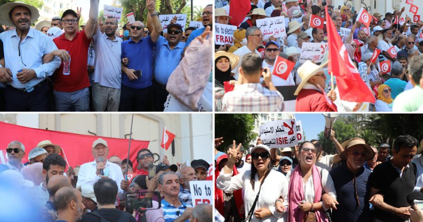 Tunis : Retour en images sur la marche du Front de Salut national contre le référendum du 25 juillet